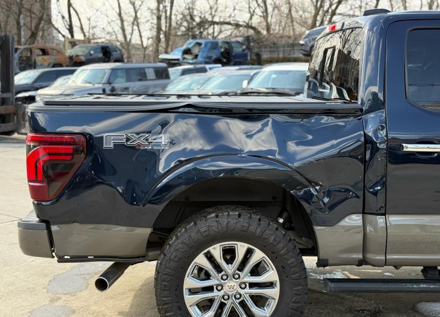 Salvage 2025 Ford F150 King Ranch in Blue