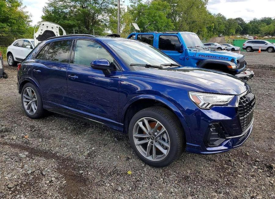 Salvage 2025 Audi Q3 Premium S Line 45 in Blue