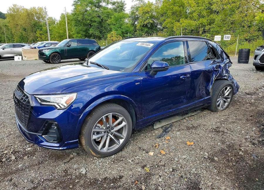 Salvage 2025 Audi Q3 Premium S Line 45 in Blue