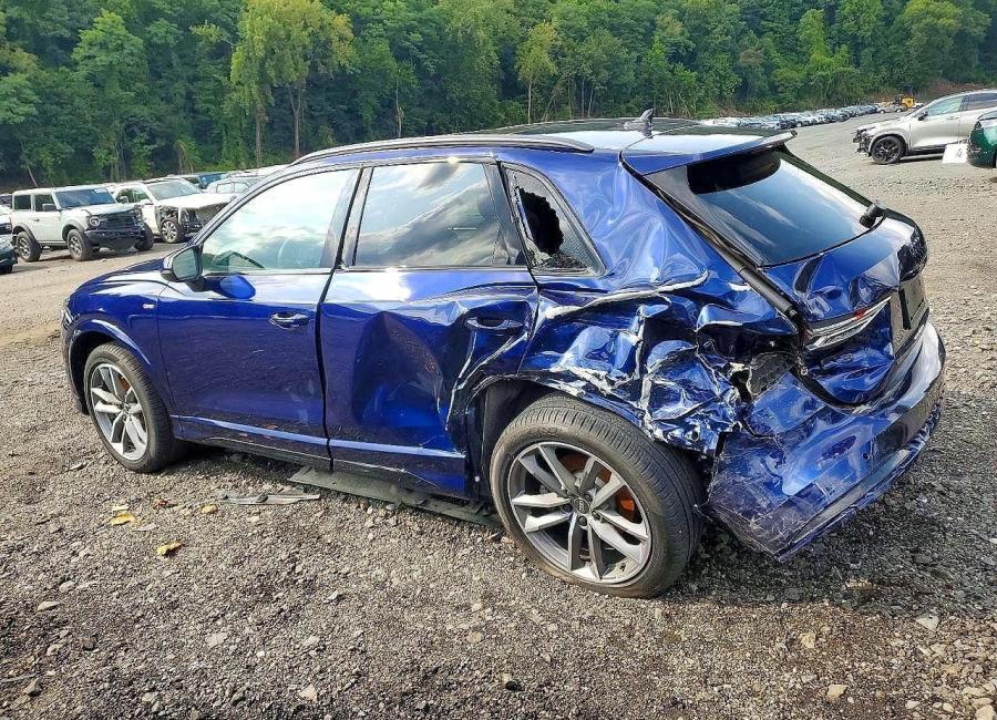 Salvage 2025 Audi Q3 Premium S Line 45 in Blue