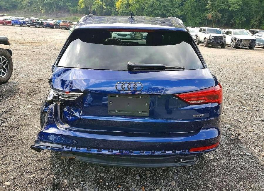 Salvage 2025 Audi Q3 Premium S Line 45 in Blue