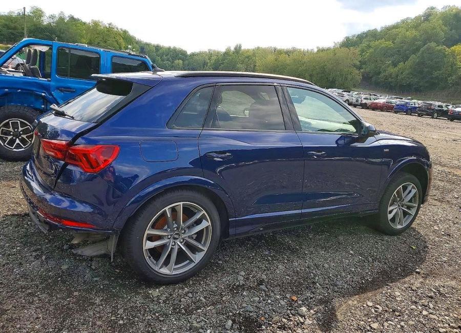 Salvage 2025 Audi Q3 Premium S Line 45 in Blue