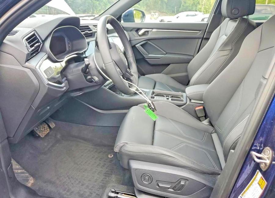 Salvage 2025 Audi Q3 Premium S Line 45 in Blue