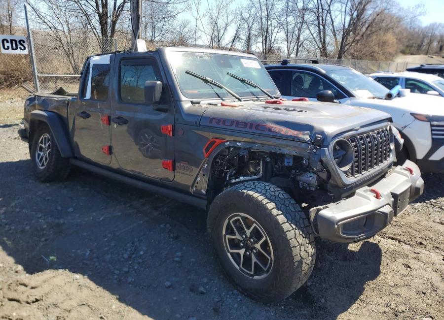 Salvage 2024 Jeep Gladiator Rubicon in Gray