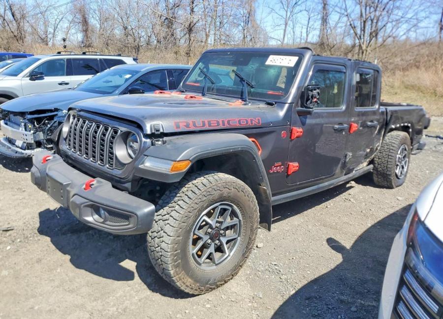Salvage 2024 Jeep Gladiator Rubicon in Gray