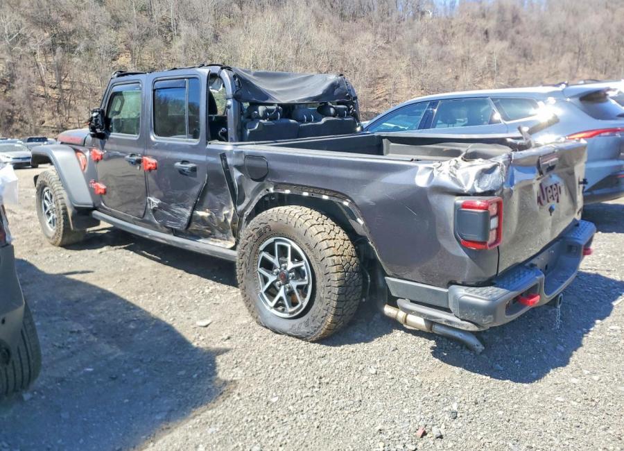 Salvage 2024 Jeep Gladiator Rubicon in Gray