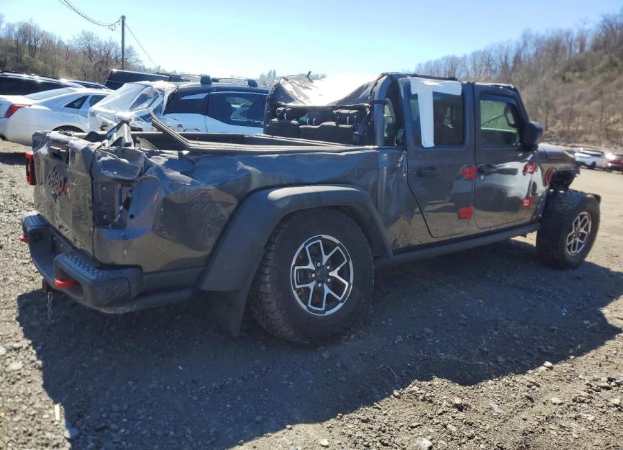 Salvage 2024 Jeep Gladiator Rubicon in Gray