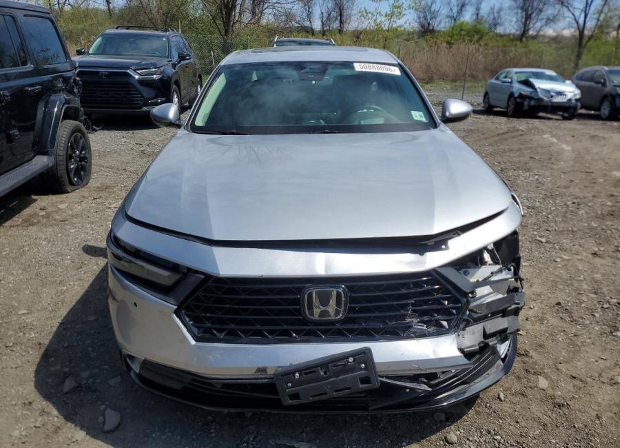 Salvage 2024 Honda Accord Touring Hybrid in Silver