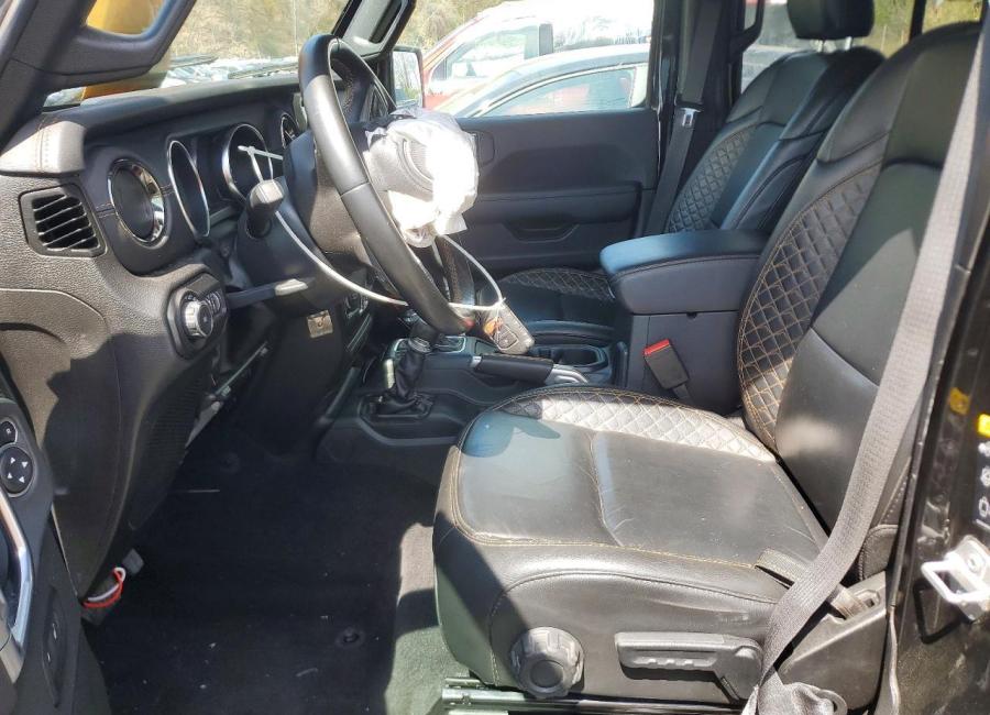 Salvage 2022 Jeep Wrangler Unlimited Sahara in Black