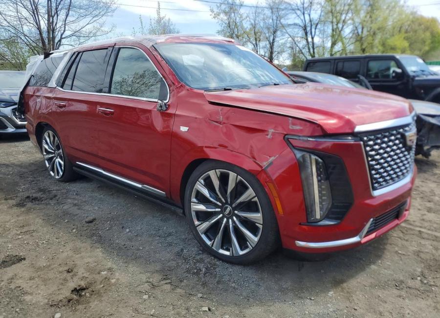Salvage 2025 Cadillac Escalade Premium Luxury in Red