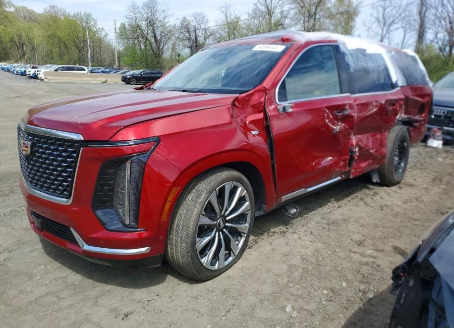 Salvage 2025 Cadillac Escalade Premium Luxury in Red