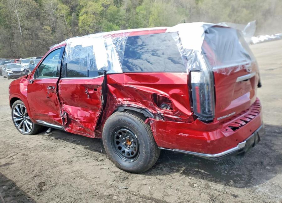 Salvage 2025 Cadillac Escalade Premium Luxury in Red