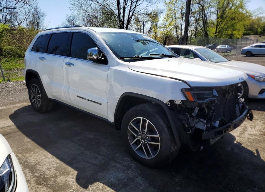 Salvage 2020 Jeep Grand Cherokee Limited in White