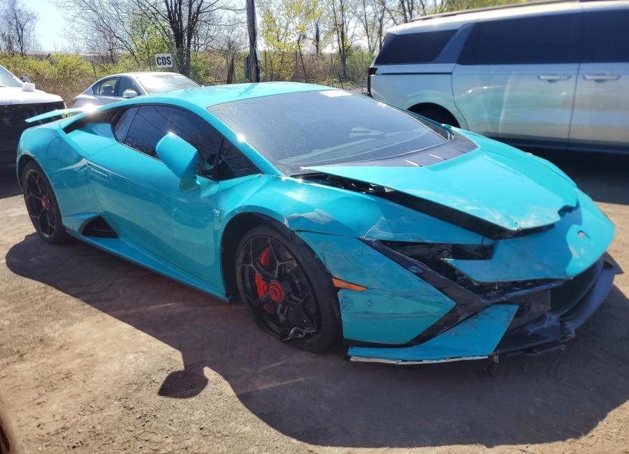 Salvage 2024 Lamborghini Huracan Tecnica in Blue