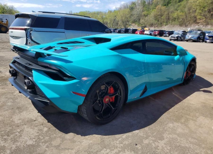 Salvage 2024 Lamborghini Huracan Tecnica in Blue