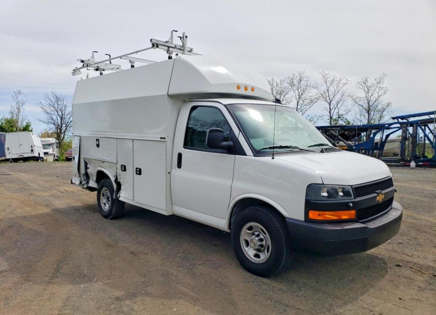 Salvage 2024 Chevrolet Express  in White