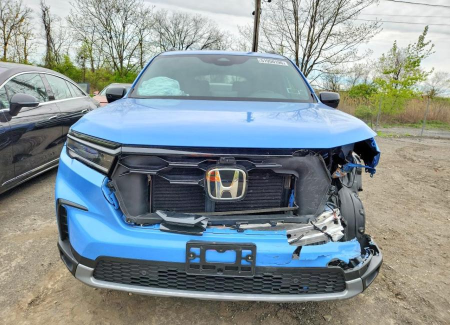 Salvage 2025 Honda Pilot Trailsport in Blue