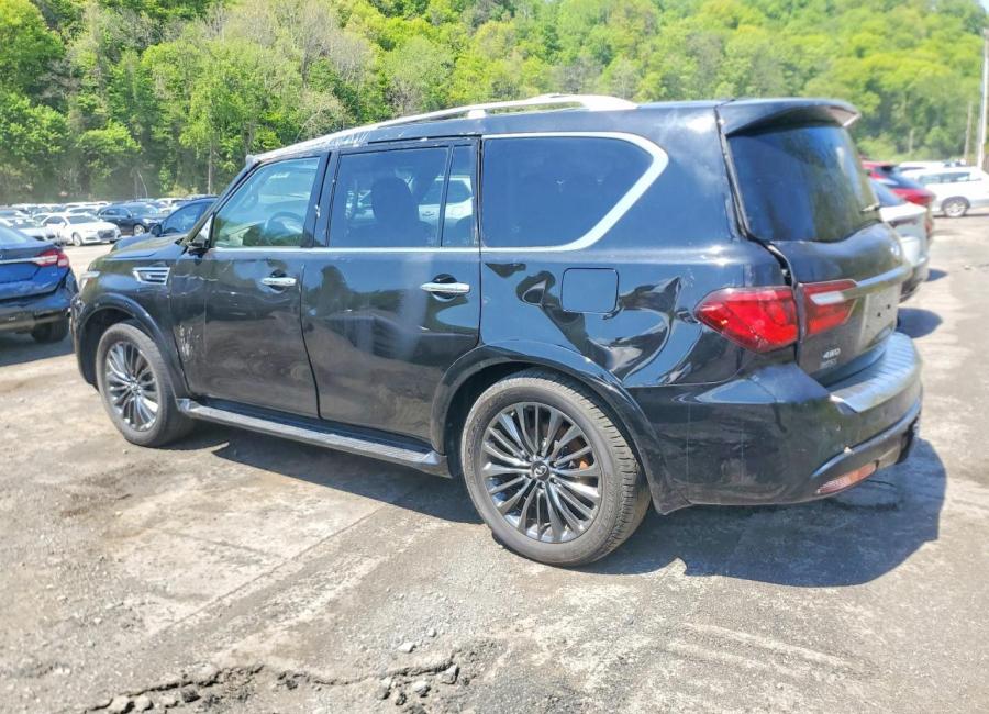 Salvage 2024 Infiniti Qx80  in Black