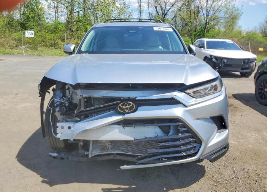 Salvage 2025 Toyota Grand Highlander Hybrid Xle in Gray