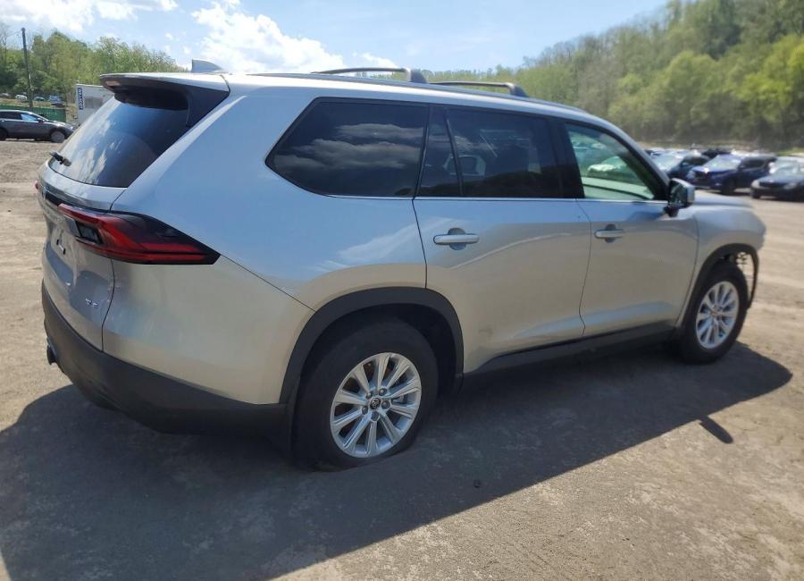 Salvage 2025 Toyota Grand Highlander Hybrid Xle in Gray