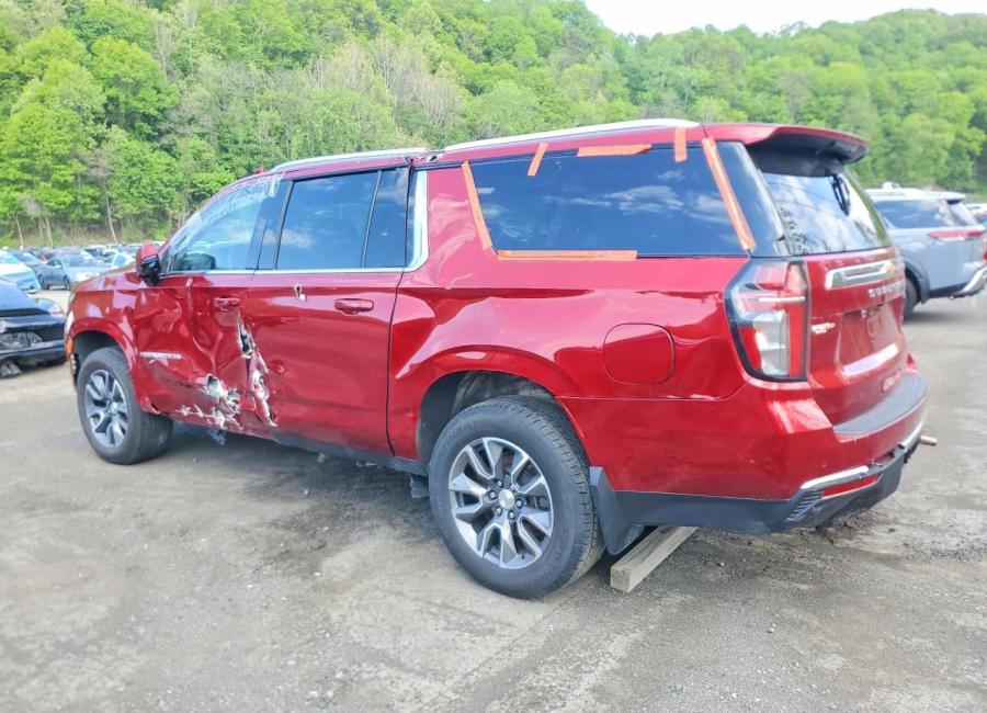 Salvage 2024 Chevrolet Suburban  in Burgundy