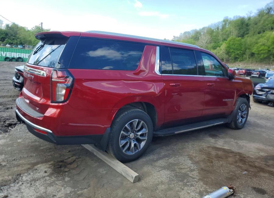 Salvage 2024 Chevrolet Suburban  in Burgundy
