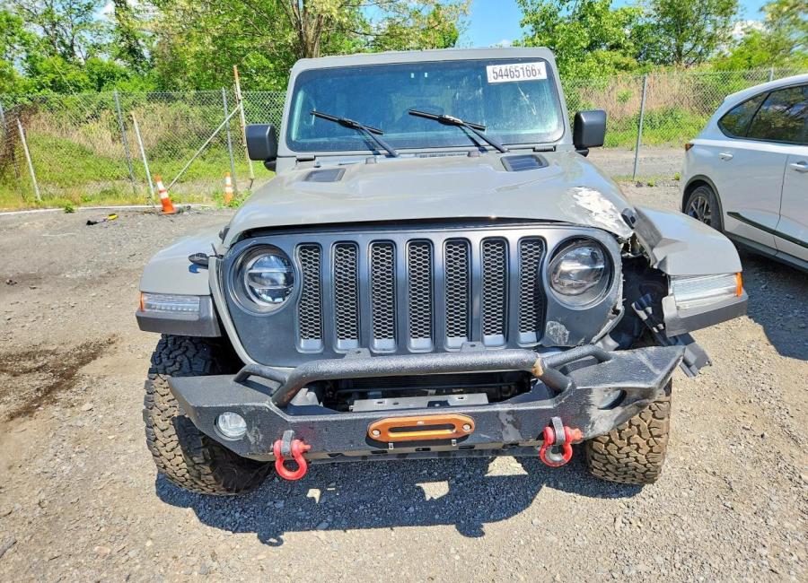 Salvage 2022 Jeep Wrangler Unlimited Rubicon in Gray