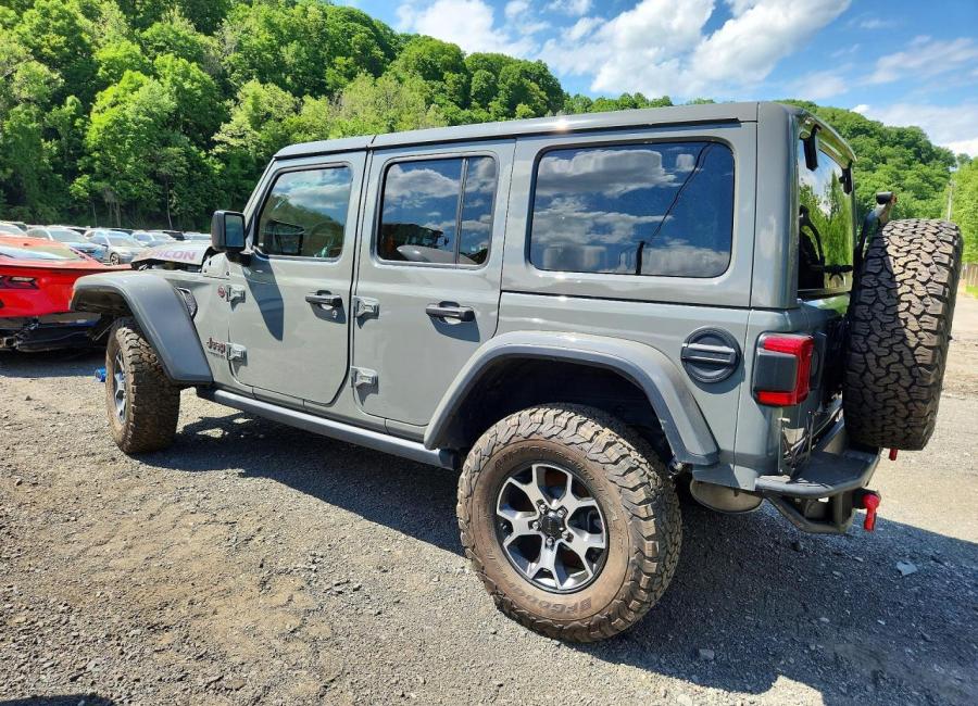 Salvage 2022 Jeep Wrangler Unlimited Rubicon in Gray