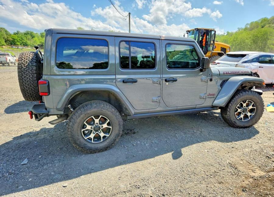 Salvage 2022 Jeep Wrangler Unlimited Rubicon in Gray