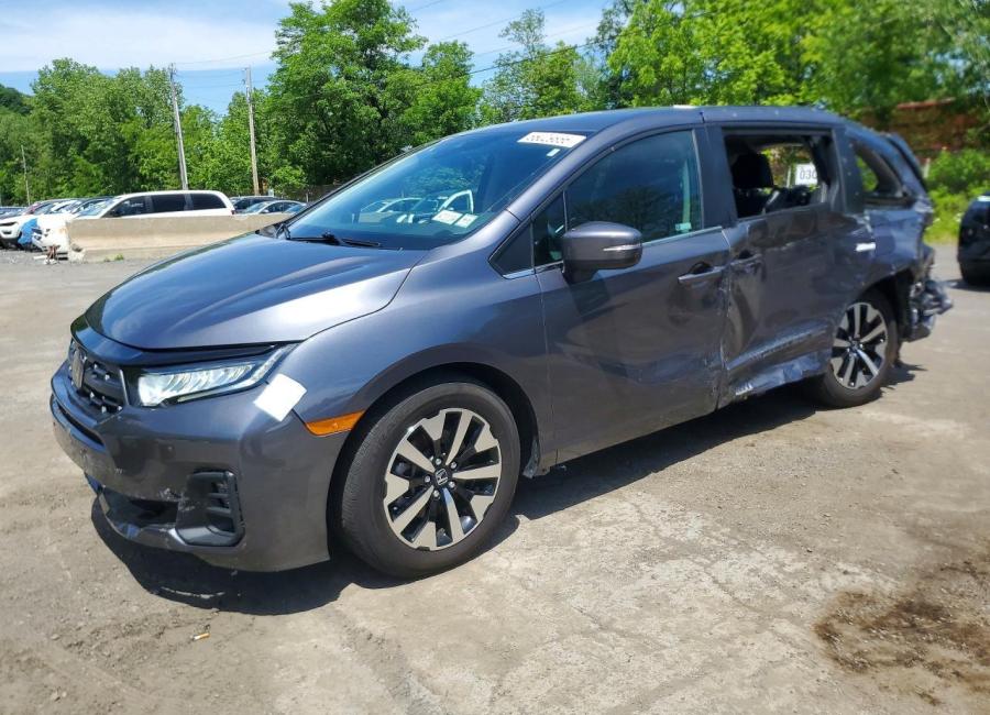Salvage 2025 Honda Odyssey Exl in Gray
