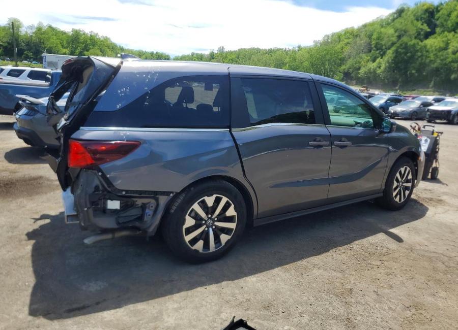 Salvage 2025 Honda Odyssey Exl in Gray