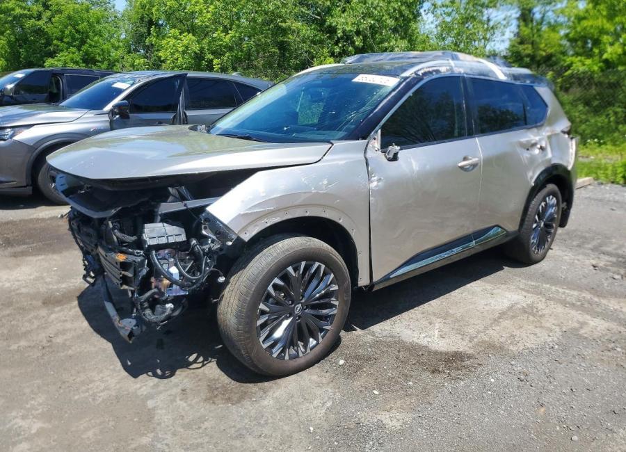 Salvage 2025 Nissan Rogue Platinum in Gold