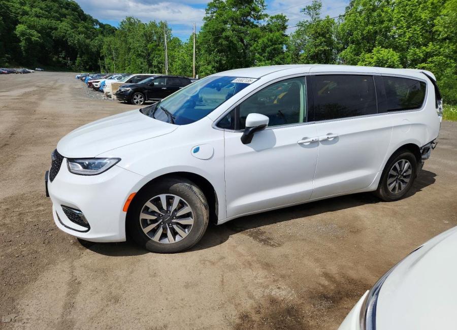 Salvage 2023 Chrysler Pacifica Hybrid Touring L in White
