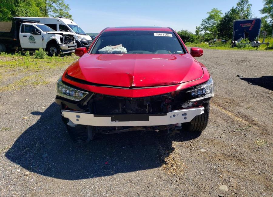 Salvage 2020 Acura Rlx Hybrid Advance in Burgundy