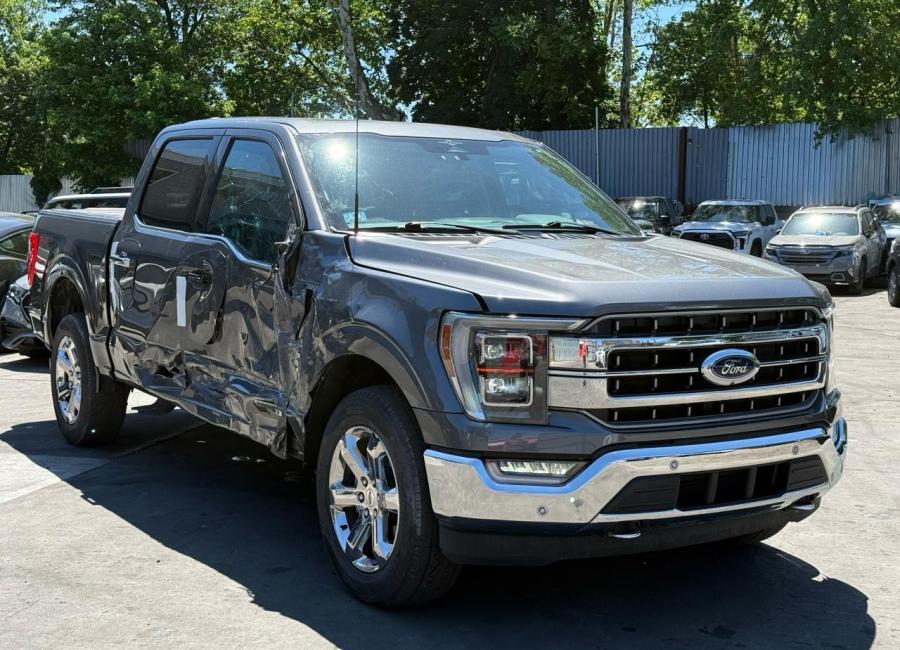 Salvage 2023 Ford F150 Lariat in Gray