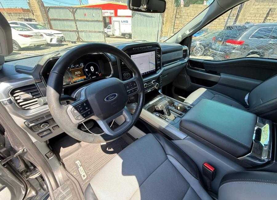 Salvage 2023 Ford F150 Lariat in Gray
