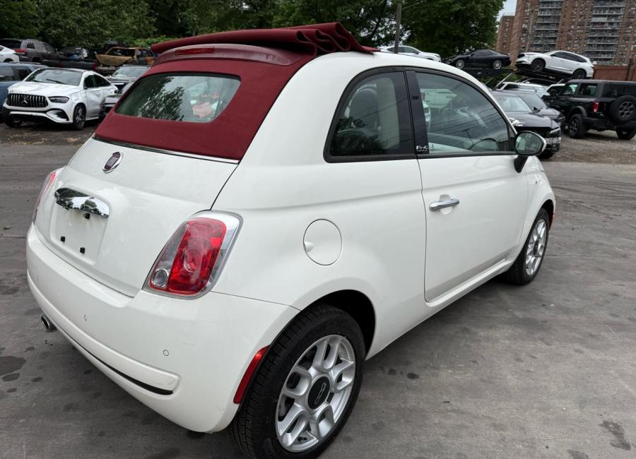 Salvage 2012 Fiat 500 C Pop in White