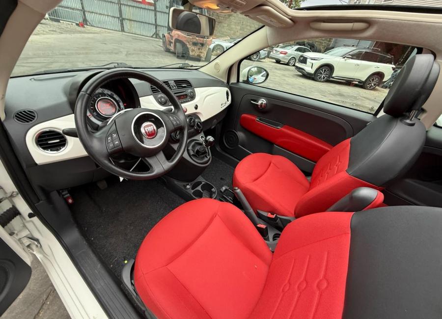 Salvage 2012 Fiat 500 C Pop in White