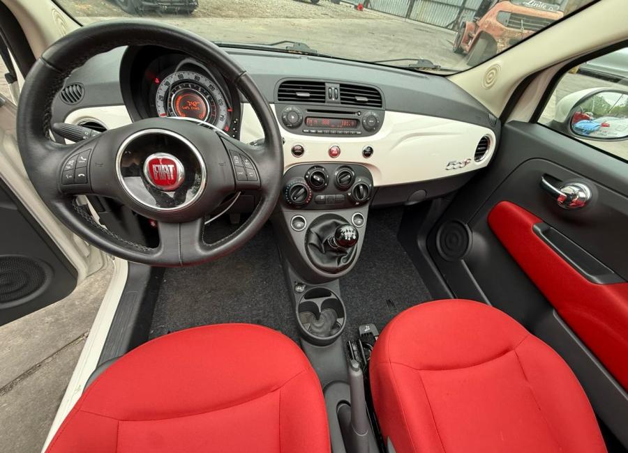 Salvage 2012 Fiat 500 C Pop in White