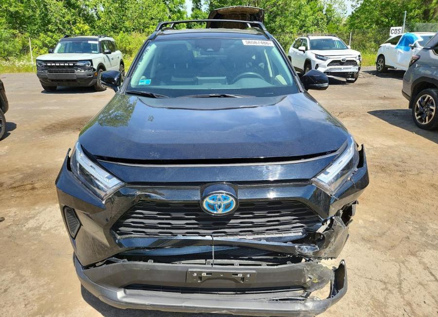 Salvage 2024 Toyota Rav4 Hybrid Xle in Black