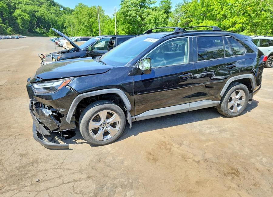 Salvage 2024 Toyota Rav4 Hybrid Xle in Black