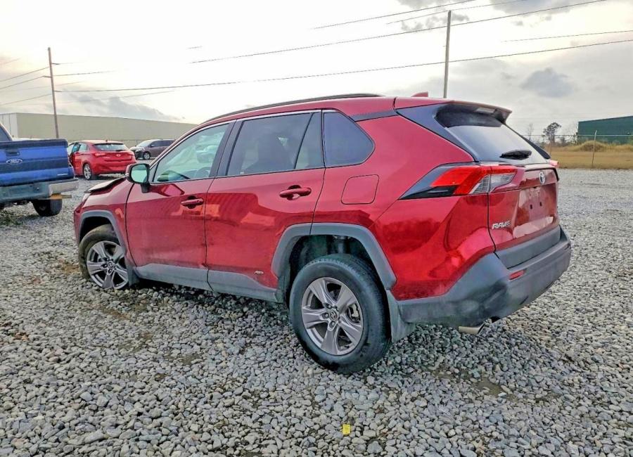 Salvage 2024 Toyota Rav4 Hybrid Xle in Burgundy