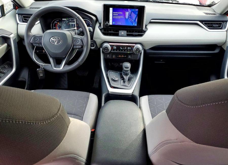 Salvage 2024 Toyota Rav4 Hybrid Xle in Burgundy