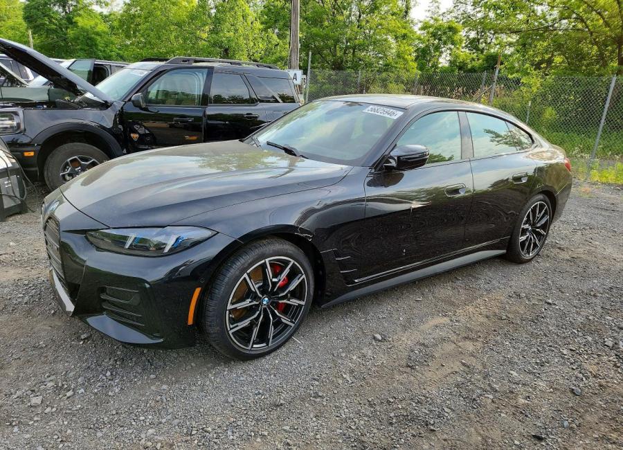 Salvage 2025 Bmw I4 M50 in Black