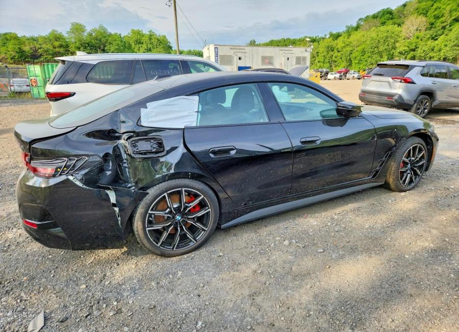Salvage 2025 Bmw I4 M50 in Black