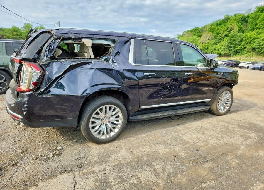 Salvage 2023 Gmc Yukon Xl Denali in Black