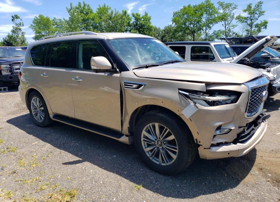 Salvage 2023 Infiniti Qx80 Luxe in Gold