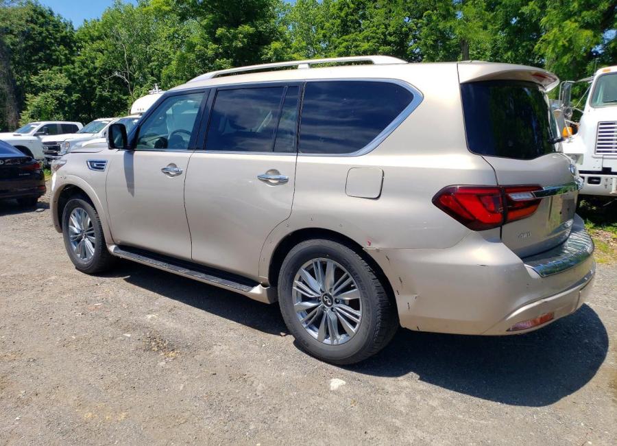 Salvage 2023 Infiniti Qx80 Luxe in Gold