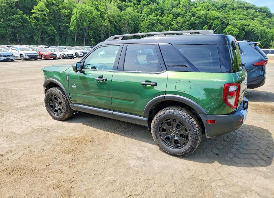 Salvage 2025 Ford Bronco Sport Outer Banks in Green