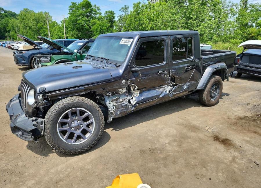Salvage 2023 Jeep Gladiator Overland in Gray
